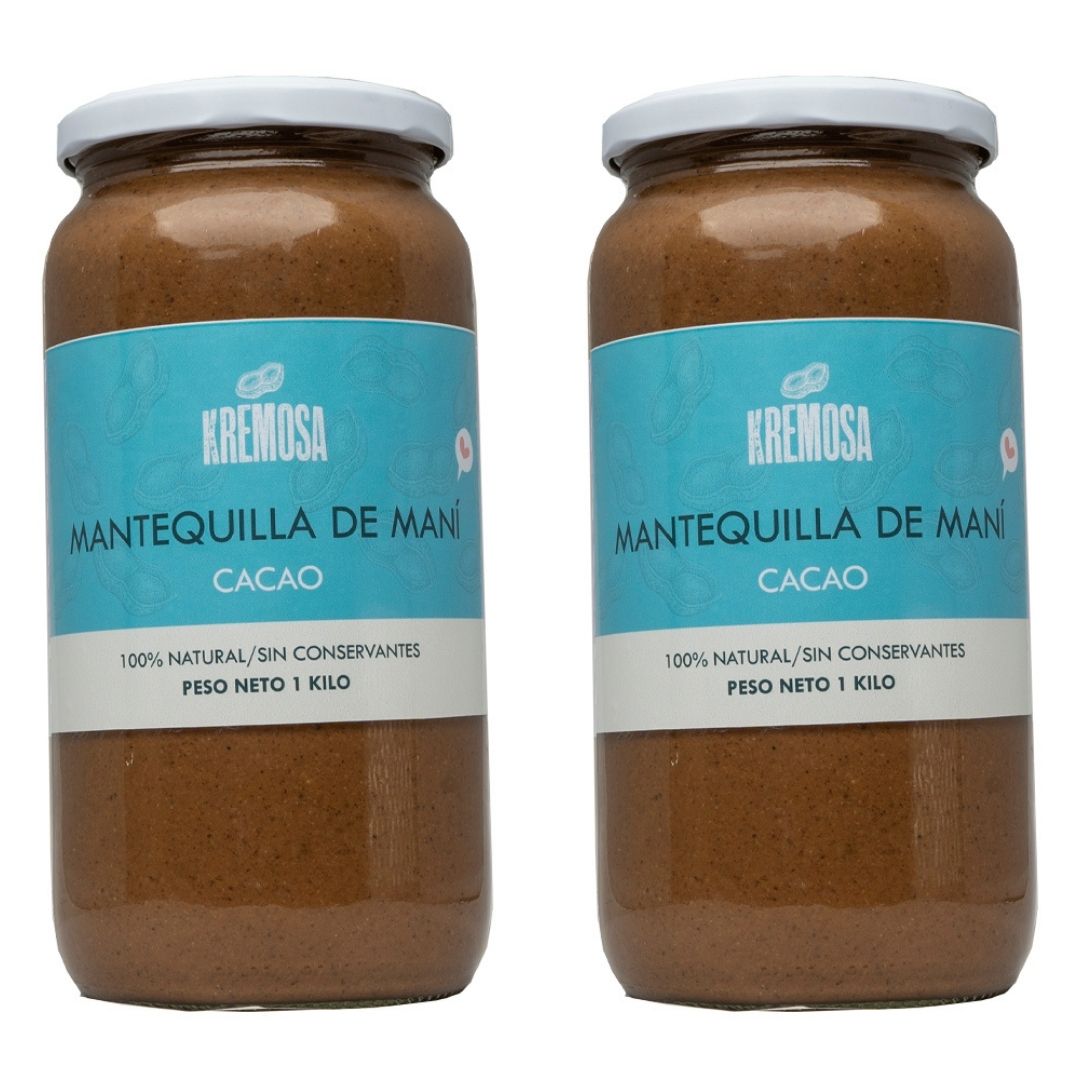 2 kilos Mantequilla de Maní Cacao